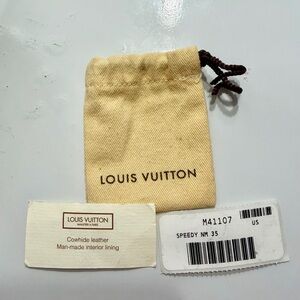 Louis Vuitton Small dust Bag Speedy 35 NM tag b M41107 Authentic accessories